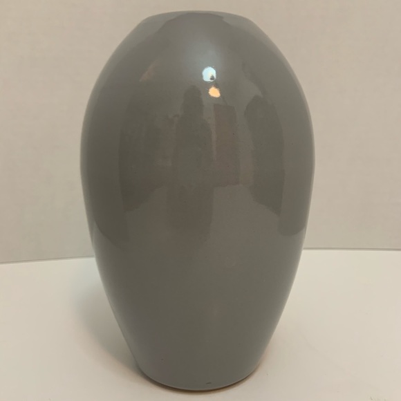 Vintage CDP Natural White Clay Gray Modern Vase - Picture 3 of 10